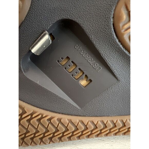 Reef CI6921 Fanning Baja Bottle Opener Sandals Men's Sz 12 Brown/Gum - Picture 13 of 14